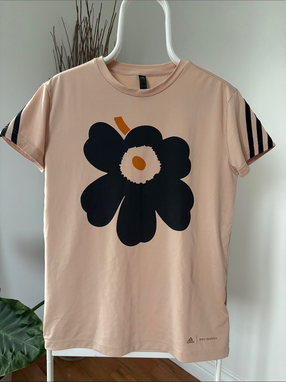 adidas coral Floral Graphic short Sleeve Tee